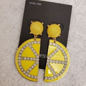 Free Press Lemon Slice Fashion Earrings